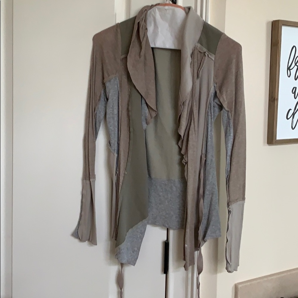 Anthropologie top/ cardigan